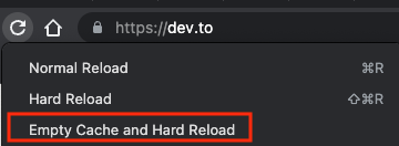 Empty Cache and Hard Reload